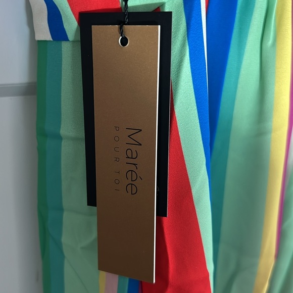 Maree Pour Toi Plus Brenda Stripe Midi Dress. NWT - Picture 7 of 12